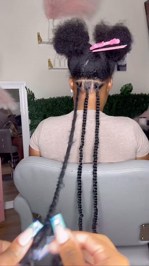 @queenofslay_locs Passion twist w/ wrapped base 🫶🏾 ft. My daughter #protectivestyles #naturalhair #twist #passiontwist | Protectivestyles