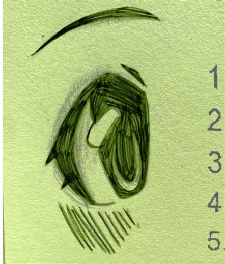 Green Anime Eye