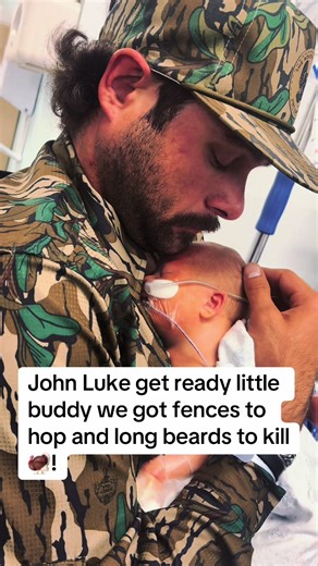 John Luke Dixon finally made his appearance into the world them long beards better watch out!!🦃 @mirandarockwell #turkeyseason #babysoftiktok #fyp #cantstoptheflop #viralvideo
