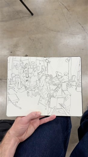 Sketching my figure drawing class #sketch #lifedrawing #sketchbook