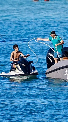 "Don't touch my boat with your jetski! Jump off if you want to come on"🤪 | Joseph Levy