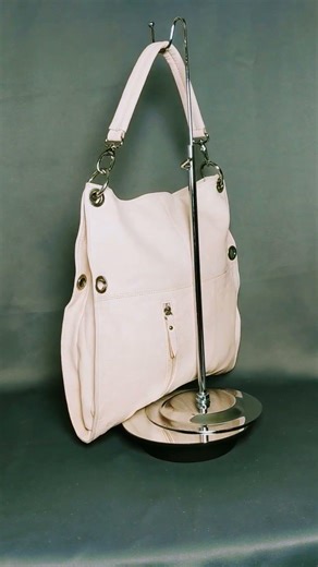 BEAUTIFUL VALENTINA ITALIAN LEATHER 2 WAY SATCHEL/HOBO BAG MADE IN ITALY