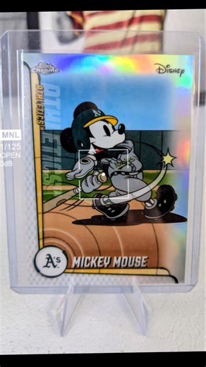 Well that was a fun pull from our Chrome Update hobby box! #mlb #mickeymouse #topps