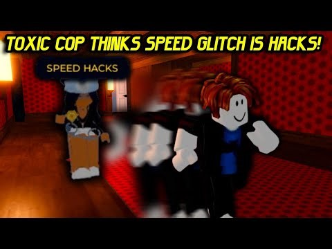 TOXIC COPS think SPEED GLITCH is HACKS... | Roblox Jailbreak