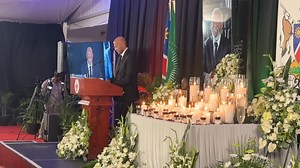 3K views · 64 reactions | Recognition... Namibia's first Olympic medallist, Frank Fredericks, honoured the late Sam Nujoma, recalling him as an inspirational leader who elevated Namibia on the global stage. Video: Maihapa Ndjavera | New Era Newspaper | Facebook