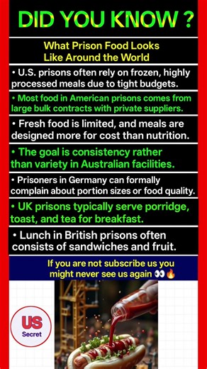 What Prison Food Looks Like Around the World