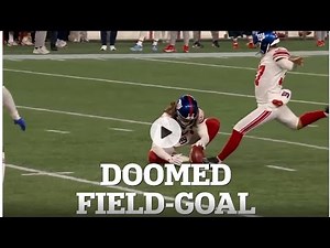 NY Giants kicker Younghoe Koo's botched field goal