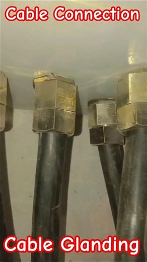 Cable Connection | 3 Phase Panel Board #cable #shorts #electrical ▶️