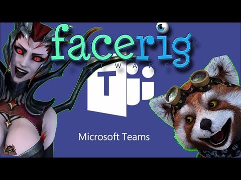 Using FaceRig with Microsoft Teams | Fun with Meetings when working from home