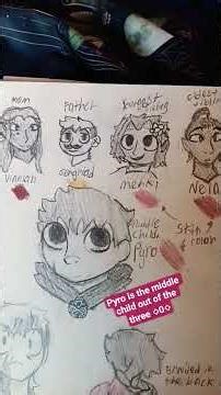 DND character!! #art #dnd #dungeonsanddragons #drawing #artist #nerd #fyp #d20 #dndcharacter