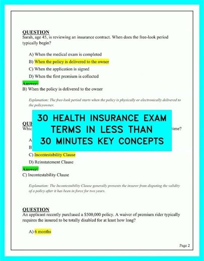 Health Insurance Exam Prep: Master 30 Essential Terms in Under 30 Minutes (2026)