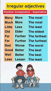 irregular adjectives