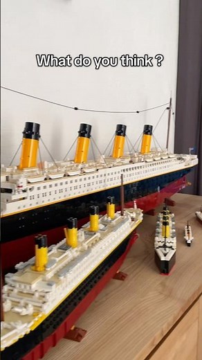 A LOT of Lego Titanic models !