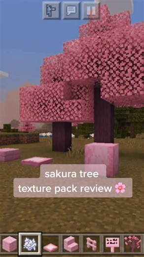 Sakura Texture Pack Review for Minecraft - Pink Japanese Aesthetic
