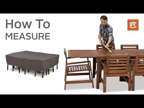 How to Measure: Table and Chairs