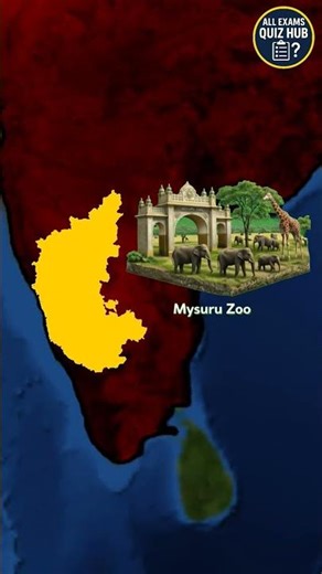 Top 7 Famous Zoos of India 🐯| Must Visit Wildlife Parks|Zoo#shorts #viral#india gk #map animation