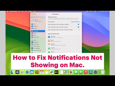 Notification Not Showing on Mac | How to Turn Off/On Notification on MacBook.