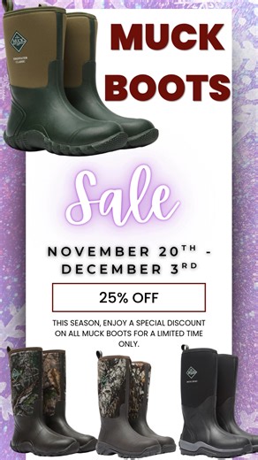 Boot lovers — this one’s for you! Save 25% on Rocky Boots and Muck...