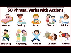 50 Daily Life Phrasal Verbs with Actions | phrasal verbs with sentences | English Vocabulary