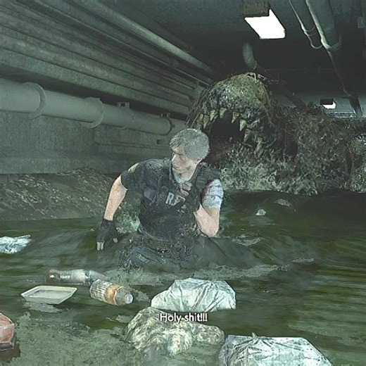 RESIDENT EVIL remak 2 Alligator Boss fight #viral #shorts #trending