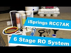 iSpring 6-Stage RCC7AK Under Sink Reverse Osmosis Drinking Water Filter System Review Unboxing