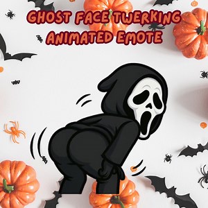 Ghost Face Twerking Animated Emote: Funny Twitch/discord Streamer (GIF/WEBP) - Etsy