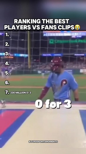 Ranking the Best MLB Players vs Fans Clips