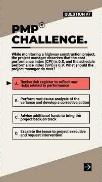 Solve this PMP Question - 7 | How to Handle Cost & Schedule Variances in PMP Projects | PMPwithRay