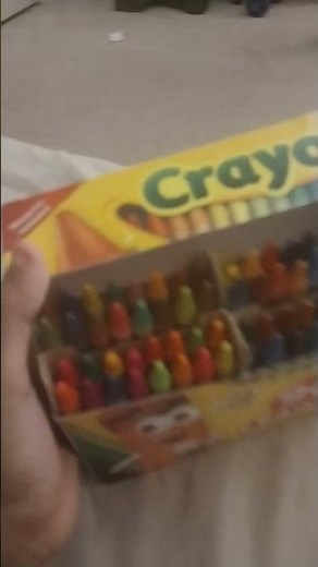 96 Crayola crayons with Built-in Sharpener