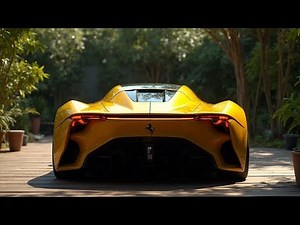 Ferrari 2030 Concept in Yellow – The Futuristic Supercar That Looks Like It’s From Another Planet!