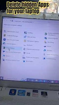 How to delete hidden app for your laptop