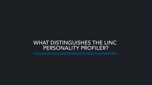 What distinguishes the LINC Personality Profiler | Peter Anderson, PhD PCC