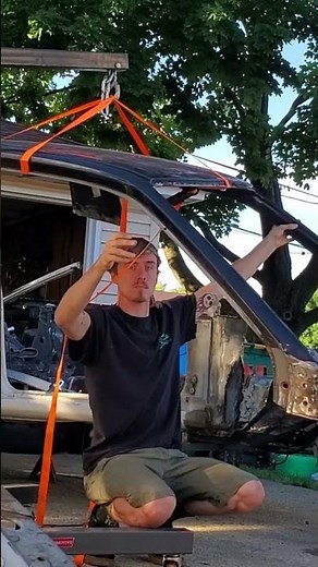 Restoring my Wrecked 240sx S13 (From the perspective of the roof)