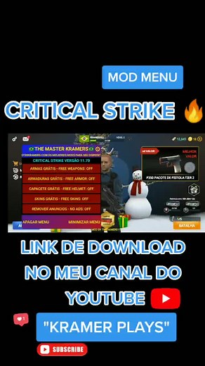 CRITICAL STRIKE MOD MENU 💥 #criticalstrike #criticalstrikegame #criticalstrikemod #cshack #csmod #modmenu #apkmod #fypシ #fypage #paravoce #foryou