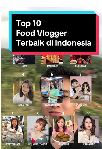 Top 10 Food Vlogger Terbaik di Indonesia