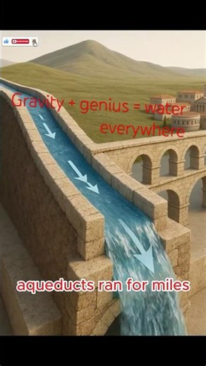 How Romans Controlled MILLIONS of Gallons of Water 😲 #shorts