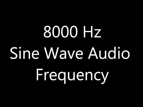 8000 Hz 8 kHz Sine Wave Sound Frequency Tone