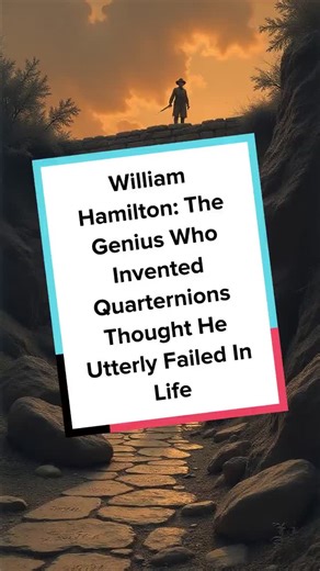 Useful Math on Instagram: "In 1843, Irish mathematician William Rowan Hamilton carved an equation into a Dublin bridge with a knife—not in triumph, but desperation. He'd been failing publicly for over a decade. Hailed as the next Newton at 22, appointed Royal Astronomer of Ireland, Hamilton was expected to produce miracles. But after early breakthroughs, he became obsessed with extending complex numbers to 3D space. Year after year, every approach failed. Colleagues whispered the boy genius had