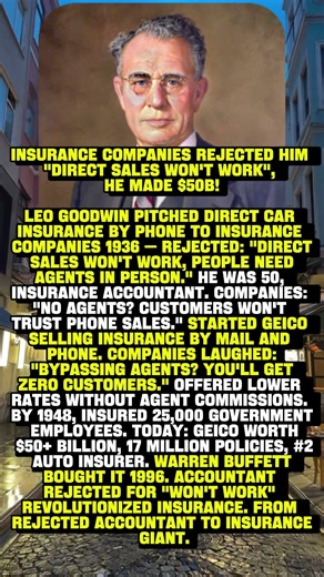 INSURANCE COMPANIES REJECTED HIM "DIRECT SALES WON'T WORK", HE MADE $50B 🏦📞