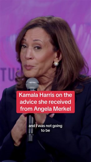 Former Vice President Kamala Harris shared the advice she received from former German Chancellor Angela Merkel while speaking at #FortuneMPW. #KamalaHarris #AngelaMerkel #Fortune #leader #leadership #advice #career #careeradvice #success #politics