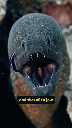 Two Jaws, One Bite — Meet the Moray Eel🐍🐟