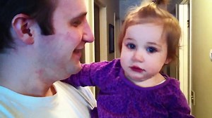 Sweet Little Girl Gets Upset After Her Dad Shaves Off His Beard