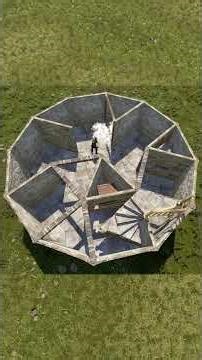 It's not a CIRCLE, it's a DODECAGON. #rust #rustgame #rustbasebuild #rustshorts