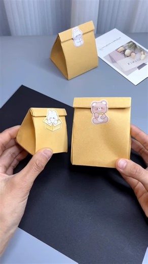 paper crafts creator on Instagram: "Step By Step Paper Gift Bag Craft Hashtags: #giftbag #papercraft #diyfun #creativeart #handmade #easycraft #homedecor #craftideas #giftwrap #funproject"