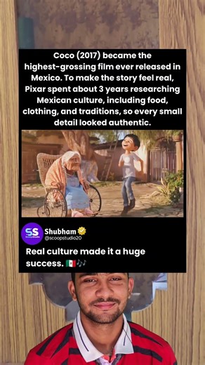 Coco (2017) became the highest-grossing film ever released in Mexico. To make the story feel real