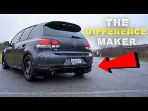 CUSTOM ECS Tuning Rear Diffuser Install - MK6 GTI