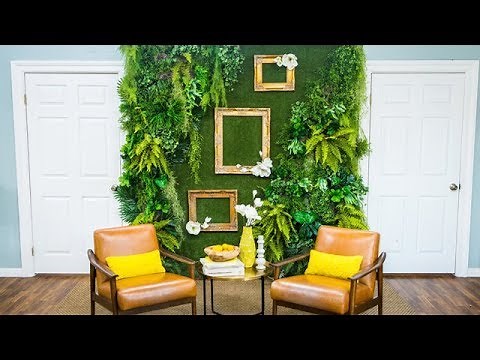 DIY Faux Living Plant Wall - Home & Family