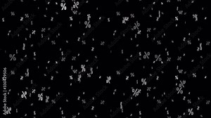 LOOP_TILE Symbol Percentage with alpha. This footage with an alpha channel is loopable and tileable and can create an endless & seamless background.