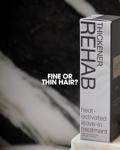Hair feeling a little underwhelming? The NEW ghd fine hair thickener is a heat-activated treatment that plumps each strand for instantly fuller, thicker hair*. Exclusive to ghdhair.com & Sephora. | ghd