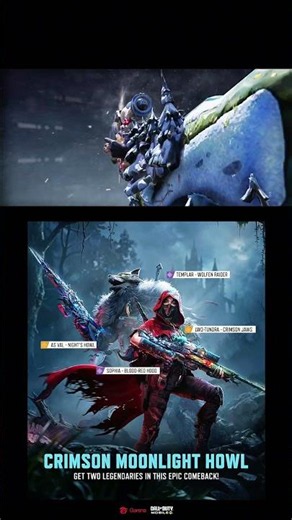 The Crimson Cloak and Moonlight Howl Draws return in It Goes Two #codm #callofdutymobile #codmobile